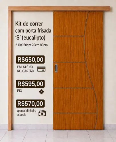PORTAS DE CORRER DE MADEIRA APARTIR DE R$540,00 - PROMOÇÃO IMPERDÍVEL