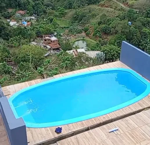Piscina 6 metros fibra instalada 