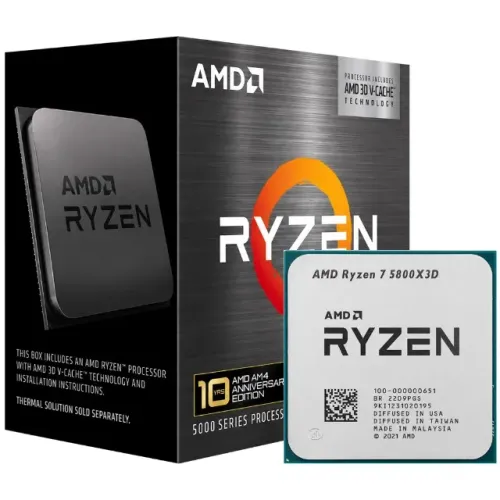 Processador AMD Ryzen 7 5800X3D 10th Anniversary Edition Socket AM4 / 3.4GHz / 100MB