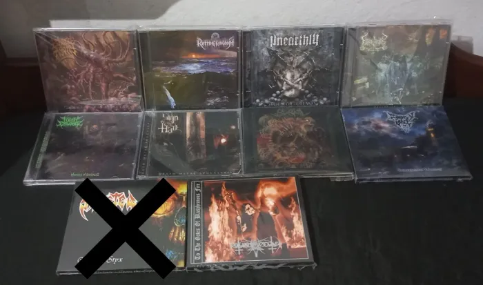 CDs seminovos e zerados.