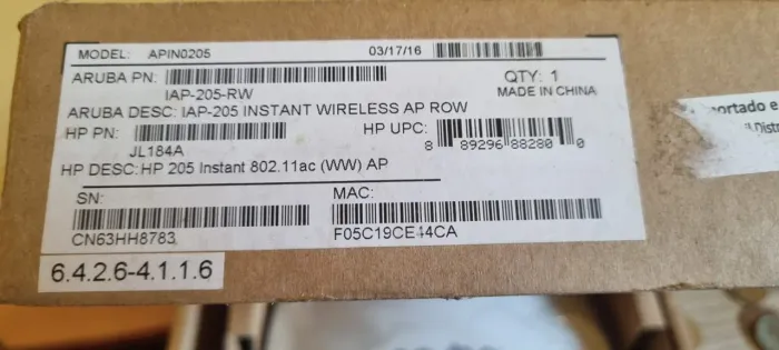 Access Point Aruba Apin0205