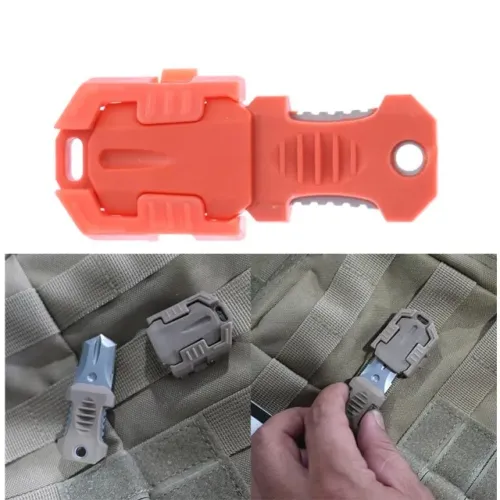 Mini Faca Ferramenta Molle Neck Aço Inox Edc Emergência
