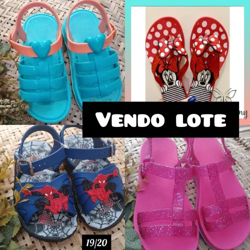 Vendo estoque de sandálias infantil novas