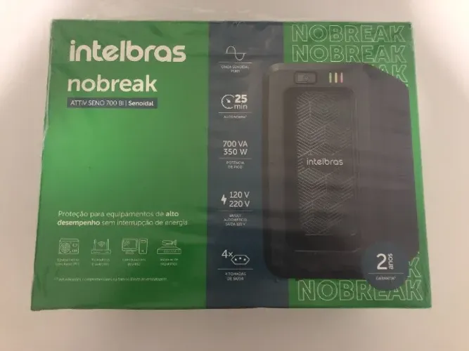 Nobreak Intelbras Attiv Seno 700 BI Senoidal