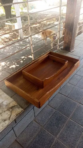Caminhas para pet(Madeira maciça)