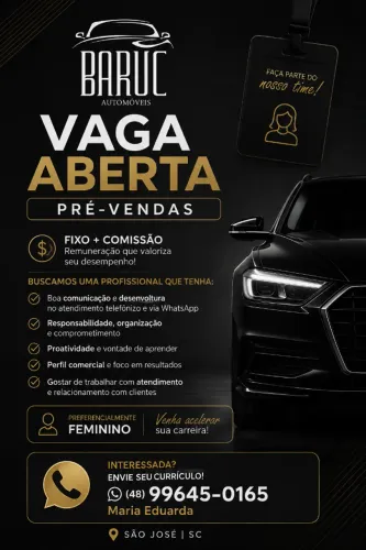 Vaga Pré venda