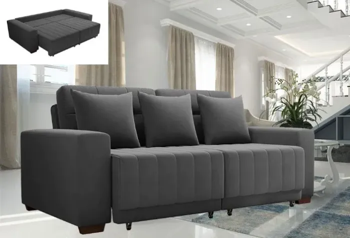 Sofá Retrátil e Reclinável 2,30m Open Cama ? Super Confortável!