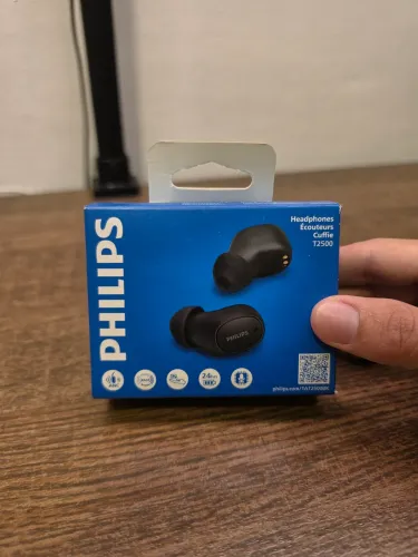 Fone Sem Fio Philips TWS TAT2500BK/00 Preto - Novo, Lacrado com Nota Fiscal