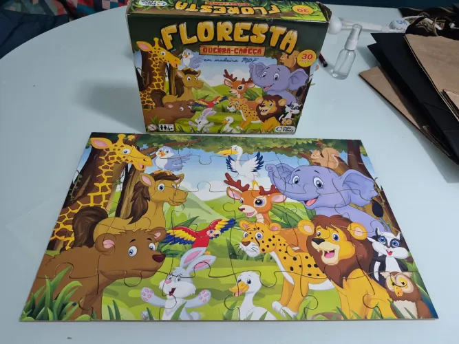 Quebra Cabeça Madeira - Floresta