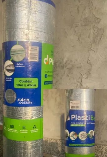 Fita multiuso aluminizada plastiband , ideal para vedação de goteiras de fácil aplicação.