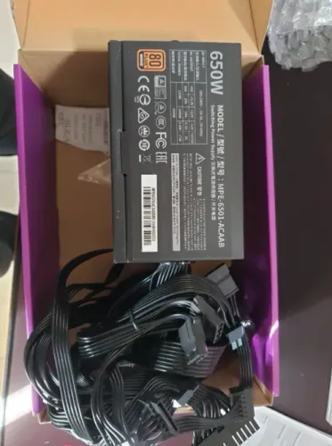 fonte coolermaster 650w 80 plus bronze