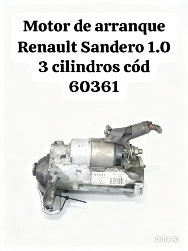 Motor de arranque Renault Sandero 1.0 3 cilindros
