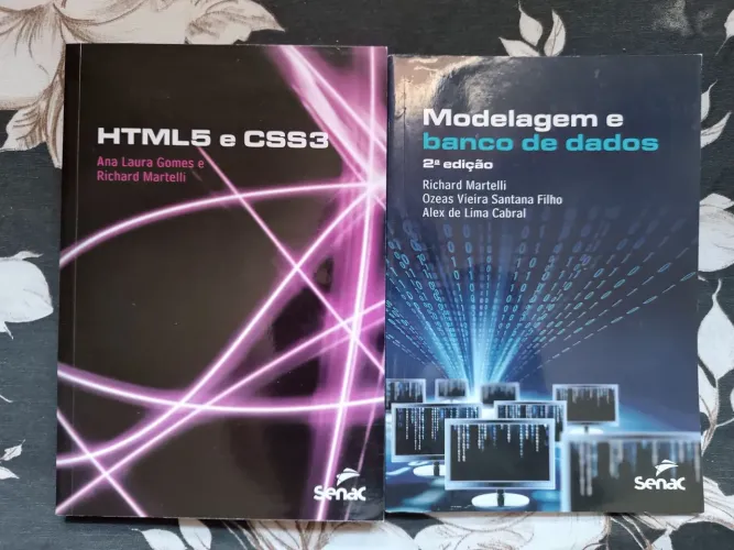 Kit 2 Livros Senac: HTML5 e CSS3 + Modelagem e Banco de Dados | Colecionador