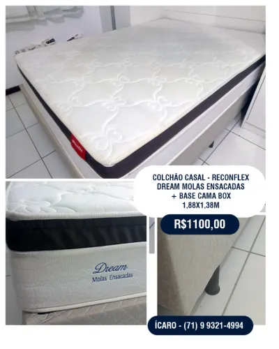 Colchão de casal - Reconflex Dreams + base de cama box