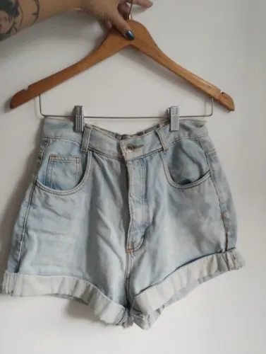 Short Cintura Alta Jeans Hamuche 36/38
