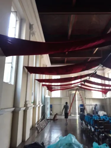 Decoração Natal - Tecido Veludo Italiano para o Teto