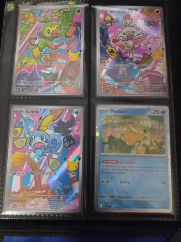 Iniciais de Galar - Grookey, Scorbunny e Sobble - Parceiro Inicial Series 2 - Pokemon