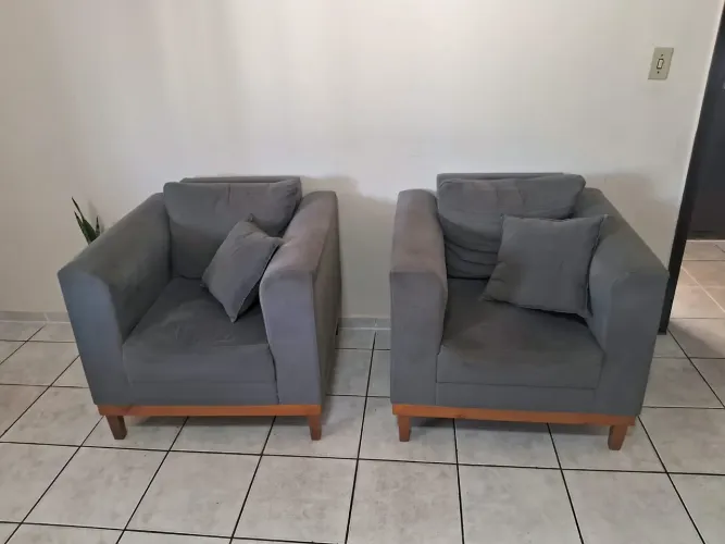 Conjunto de poltronas 2 lugares
