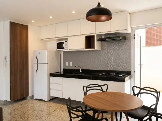 Excelente Apartamento Serra 1 quarto, área privativa, 2 vagas de garagem paralelas