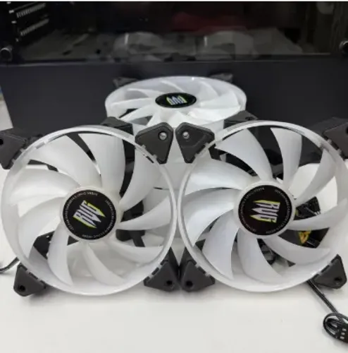 KIT FANS 120MM COM 6 FANS LED RAINBOWN VR306
