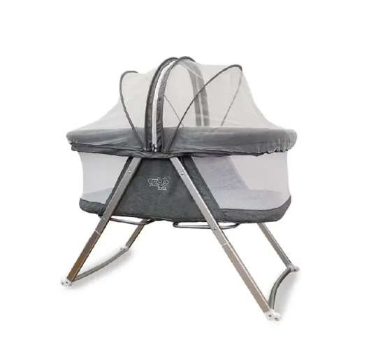 Berço Moisés Portátil Com Balanço Comfy 9kgs Cinza - MaxiBaby
