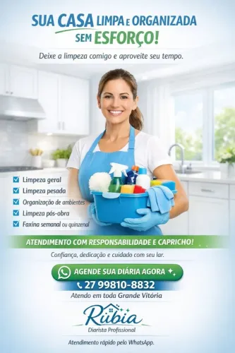 Faço faxina diaria 