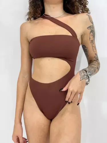 Body vazado style chad'lú store tam p marrom nunca usado