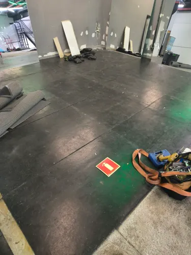 Placas de piso emborrachado para academia de alta qualidade 