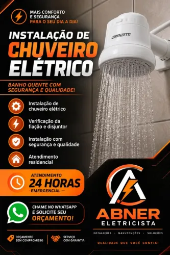 Instalação de chuveiro elétrico