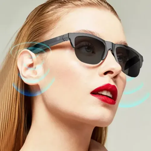 Óculos Escuro De Sol Inteligente Com Fone Ouvido Bluetooth