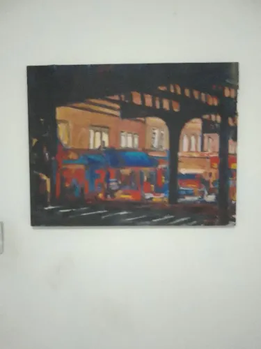 Obra da série Manhattan do artista plástico Luiz Barba (Luiz Carlos de Carvalho)