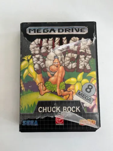JOGO CHUCK ROCK NA CAIXA SEMINOVO - MEGA DRIVE