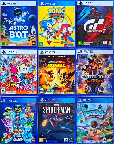 Jogos Infantis de PS4 / PS5 mídia física