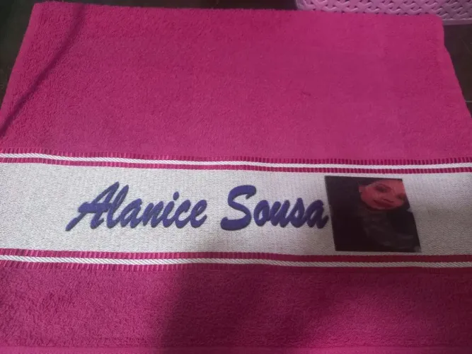 Toalha de mão personalizada 
