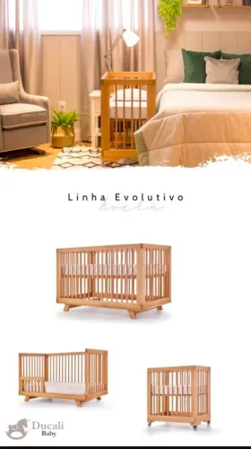 BERÇO EVOLUTIVO AVELÃ DUCALI BABY
