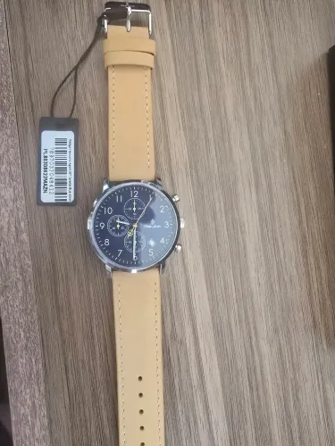 Relógio Masculino Pl Agent 007 Azul Caramelo 42mm Esportivo Bisel Prateado