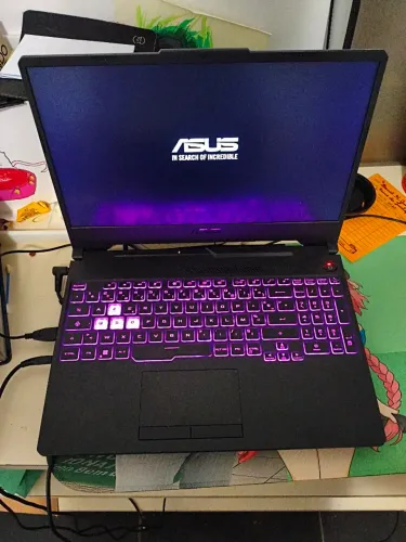 Notebook Asus Tuf Ryzen 7 Comprado na França