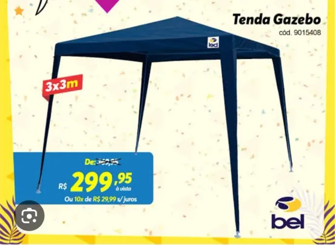 TENDA GAZEBO 3X3
