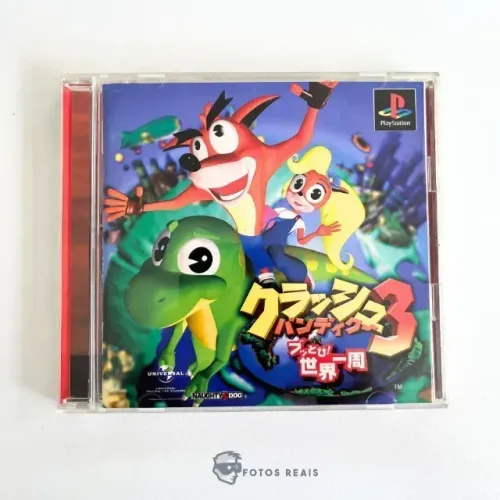 JOGO CRASH BANDICOOT 3 WRAPED (JPN) SEMINOVO - PS1