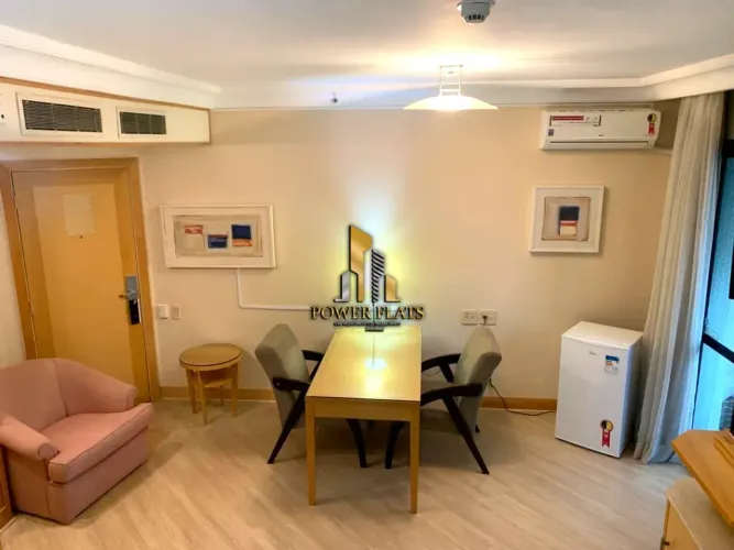 Flat mobiliado para locação no TRYP Higienópolis, 1 dormitório, 1 vaga - São Paulo - SP