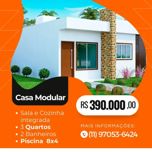 Viva em sua casa modular