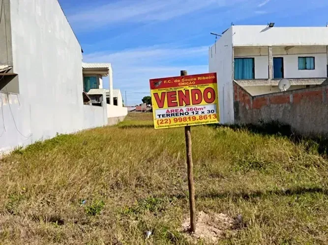 TERRENO 12 X 30 = 360 M² LOTEAMENTO PRAIA DAS ANDORINHAS ll