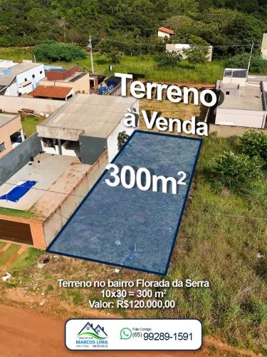 Terreno a venda em Chapada dos Guimarães.