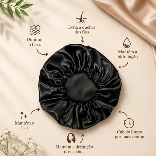 Touca de cetim