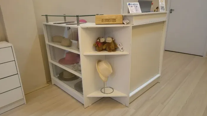 Balcão Caixa em L Expositor