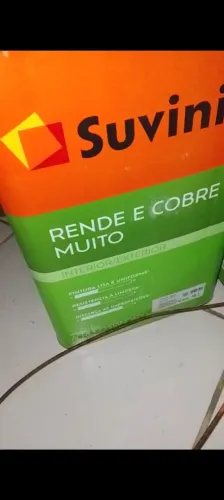 Vende-se latão de tinta suvinil 18 litros , cor neutra .