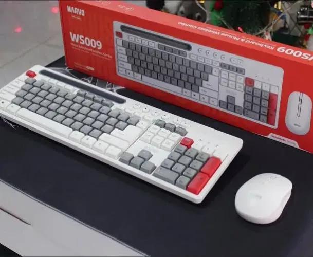 Teclado e Mouse Marvo HS009 Branco
