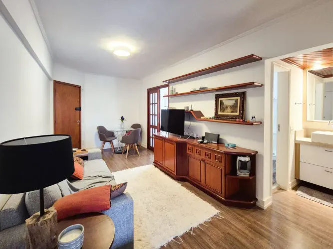 Apartamento Mobiliado para Locação no Jardim Paulista 45m², 1 Dormitório e 1 Vaga de Gara