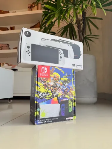 Nintendo Switch OLED Splatoon 3 Edition Desbloqueado 256G + Skull & Co Kit