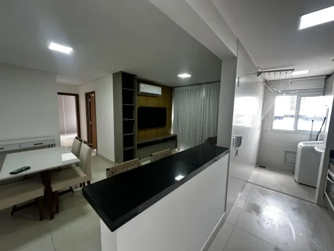 Apartamento 2 Quartos no Bueno, 2 Banheiros, Semi mobiliado, 9° Andar - Res. Gran Murano
